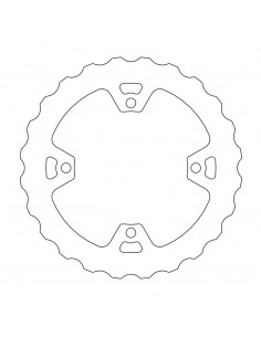 MOTO-MASTER BREMSSCHEIBE STARR NITRO BEFESTIGT NATÜRLICH