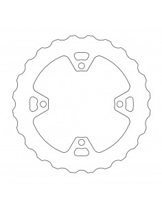 MOTO-MASTER BREMSSCHEIBE STARR NITRO BEFESTIGT NATÜRLICH