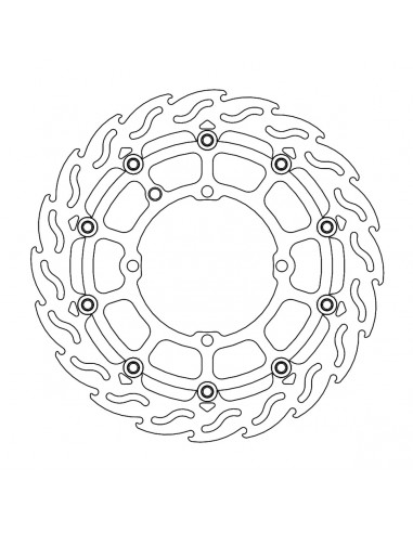 MOTO-MASTER BREMSSCHEIBE SCHWIMMEND GELAGERT SCHWARZ Bild 2 MOTO-MASTER BREMSSCHEIBE SCHWIMMEND GELAGERT SCHWARZ Bild 2