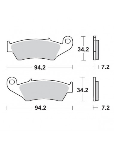 MOTO-MASTER BREMSBELAG OFFROAD SINTER PRO RACING