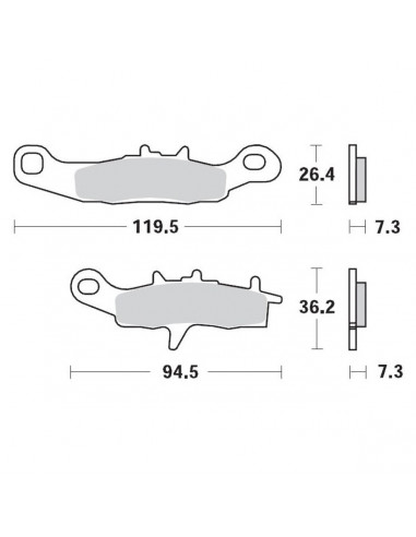 MOTO-MASTER BREMSBELAG OFFROAD SINTER PRO RACING