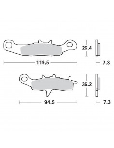 MOTO-MASTER BREMSBELAG OFFROAD SINTER PRO RACING GP