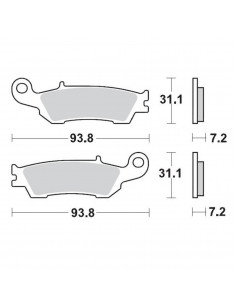 MOTO-MASTER BREMSBELAG OFFROAD SINTER PRO RACING