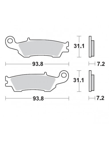 MOTO-MASTER BREMSBELAG OFFROAD SINTER PRO RACING