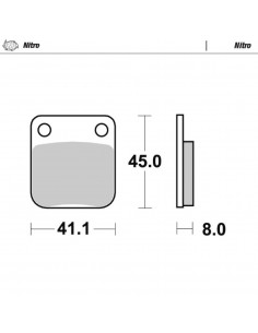 MOTO-MASTER BREMSBELAG OFFROAD NITRO
