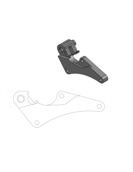 MOTO-MASTER RELOCATION BRACKET BREMSZANGE SM STREET 320MM Bild 2