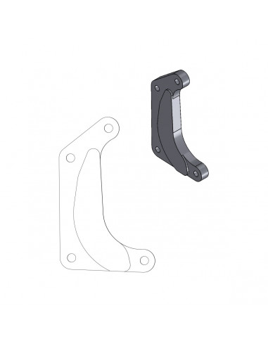 MOTO-MASTER RELOCATION BRACKET BREMSZANGE SM RACING 320MM