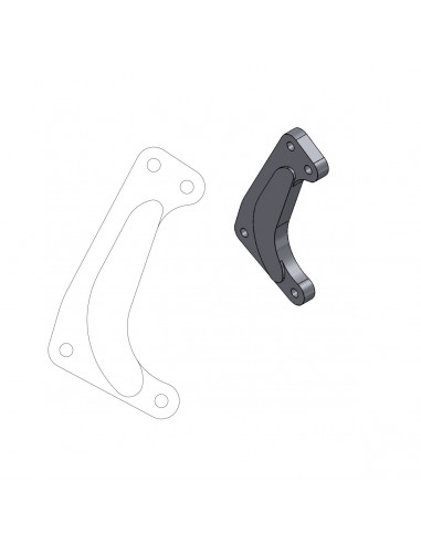 MOTO-MASTER RELOCATION BRACKET BREMSZANGE SM RACING 320MM