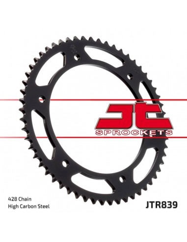 JT SPROCKETS R839.51 HINTERES ERSATZ KETTENRAD 51 ZÄHNE 428 PITCH BLACK C49 HIGH CARBON STEEL Bild 2 JT SPROCKETS R839.51 HINTERES ERSATZ KETTENRAD 51 ZÄHNE 428 PITCH BLACK C49 HIGH CARBON STEEL Bild 2