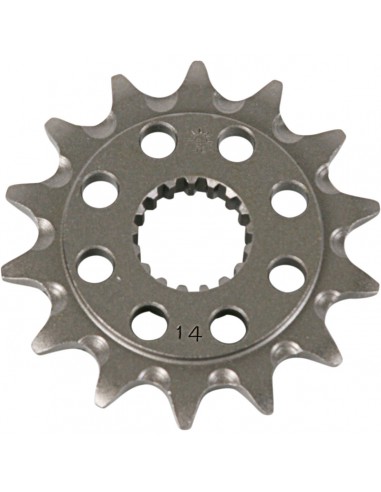 JT SPROCKETS F284.14SC VORDERES SELBSTREINIGENDES KETTENRAD 14 ZÄHNE 520 PITCH NATURSTAHL