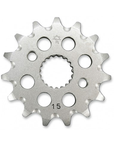 JT SPROCKETS F1310.15SC VORDERES SELBSTREINIGENDES KETTENRAD 15 ZÄHNE 420 PITCH NATURSTAHL