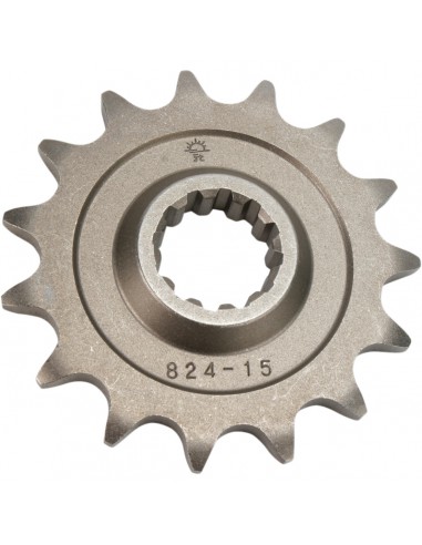 JT SPROCKETS F824.15 VORDERES ERSATZ KETTENRAD 15 ZÄHNE 520 TEILUNG NATURSTAHL