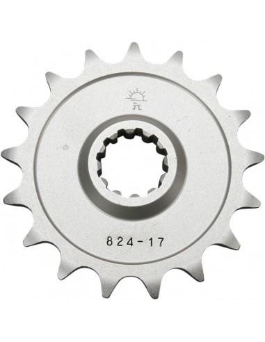 JT SPROCKETS F824.17 FRONTERSATZ KETTENRAD 17 ZÄHNE 520 TEILUNG NATURSTAHL