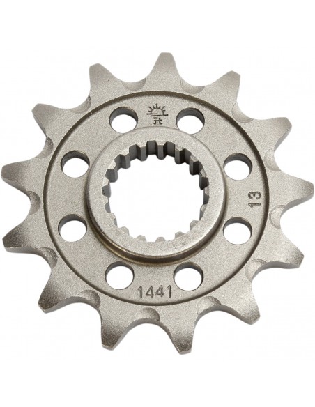 JT SPROCKETS F1441.13SC VORDERES SELBSTREINIGENDES KETTENRAD 13 ZÄHNE 520 PITCH NATÜRLICHE CHROMOLY STAHLLEGIERUNG