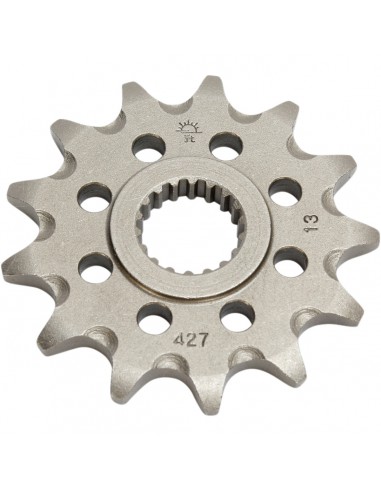 JT SPROCKETS F427.13SC VORDERES SELBSTREINIGENDES KETTENRAD 13 ZÄHNE 520 PITCH NATÜRLICHE CHROMOLY STAHLLEGIERUNG