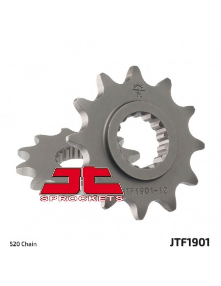 JT SPROCKETS F1901.11 VORDERES ERSATZ KETTENRAD 11 ZÄHNE 520 TEILUNG NATUR SCM420 CHROMOLY STAHLLEGIERUNG Bild 2