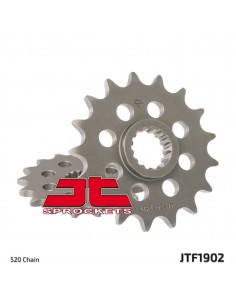 JT SPROCKETS F1902.12 VORDERES ERSATZ KETTENRAD 12 ZÄHNE 520 TEILUNG NATUR SCM420 CHROMOLY STAHLLEGIERUNG 2