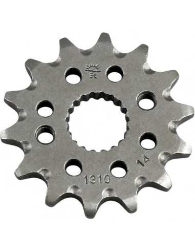 JT SPROCKETS F1310.14SC VORDERES SELBSTREINIGENDES KETTENRAD 14 ZÄHNE 420 PITCH NATUR SCM420 CHROMOLY STEEL ALLOY