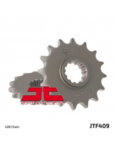 JT SPROCKETS F409.15 VORDERES ERSATZ KETTENRAD 15 ZÄHNE 128 PITCH NATUR SCM420 CHROMOLY STAHLLEGIERUNG 2